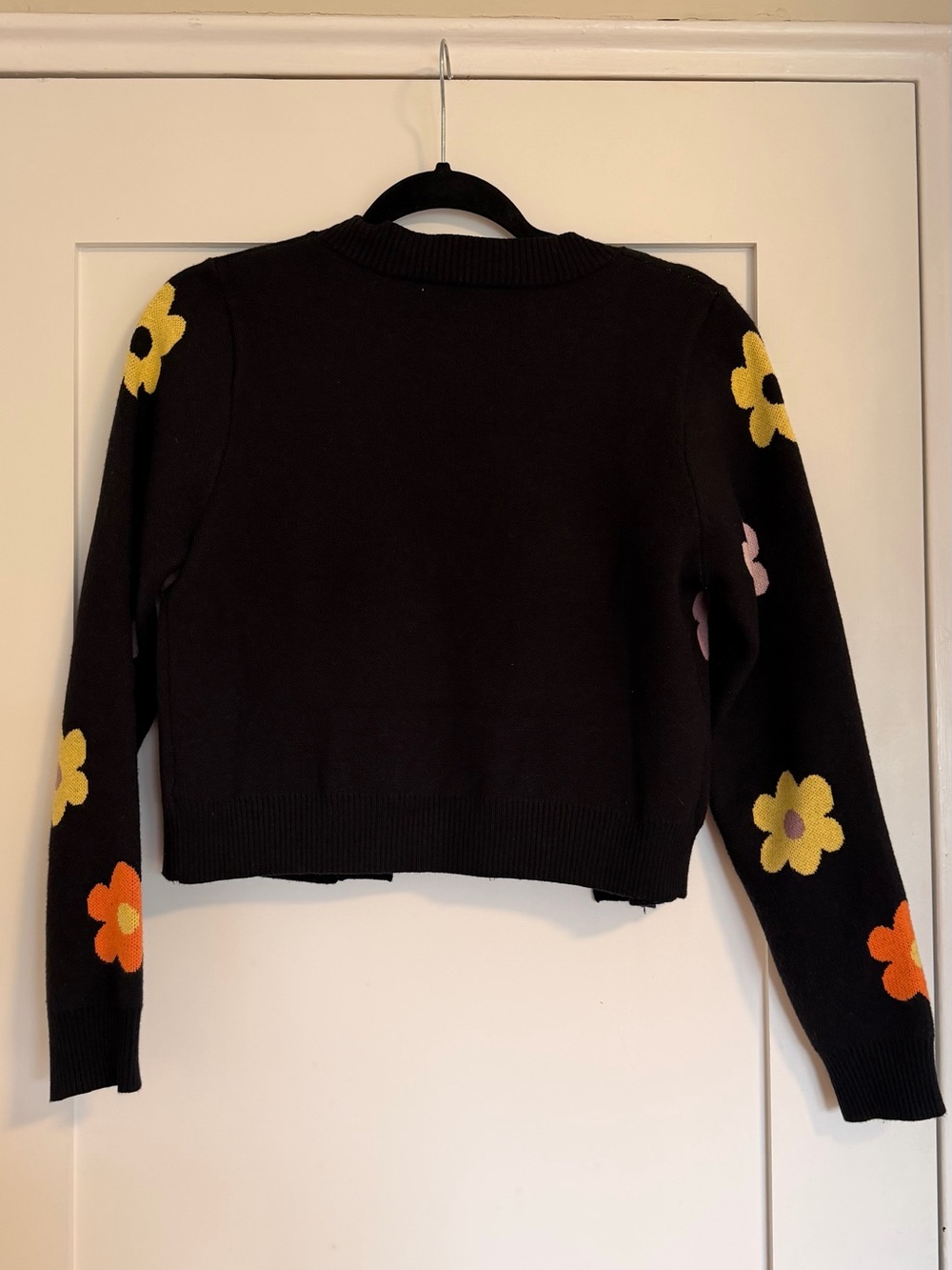 Cider Floral Cropped Knit Cardigan & Crop Top Twin Set - Picture 2 of 5